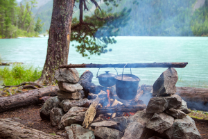 cooking outdoors