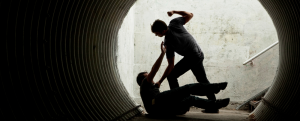 down on the ground