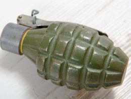 A gun magazine shaped hand grenade?