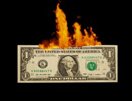 Vietnam vet burns dollar bills to stay alive